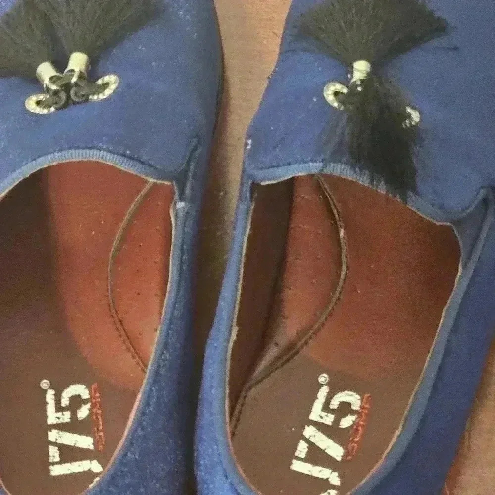 Jump 75 BLUE SUEDE SHOES SIZE 11 EUC NO ISSUES - Picture 10 of 11